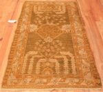 Whole View Of Green Color Antique Turkish Oushak Rug 50639 by Nazmiyal NYC