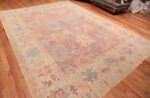 Whole View Of Light Purple Modern Oushak Rug 60064 by Nazmiyal NYC