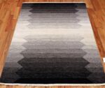 Whole View Of Small Vintage Geometric Swedish Kilim Rug 49955 by Nazmiyal NYC