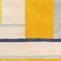 Gold Round Ilya Yulievich Bolotowsky Art Rug 49949