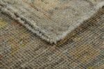 Back Of Green Earth Tone Modern Turkish Oushak Rug 60383 by Nazmiyal NYC