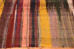 Border Of Vintage Persian Artistic Kilim Runner Rug 60360 by Nazmiyal NYC