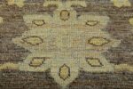Close Up Large Green Modern Oushak Rug 60381 by Nazmiyal NYC