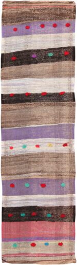 Colorful Vintage Persian Kilim Runner Rug 60369 by Nazmiyal NYC