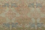 Details Arts and Crafts Decorative Modern Turkish Oushak Rug 60386 by Nazmiyal NYC