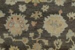 Details Brown Modern Turkish Oushak Rug 60382 by Nazmiyal NYC