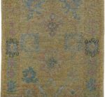 Details Earth Tone Modern Turkish Oushak Runner Rug 60391 by Nazmiyal NYC