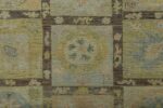 Details Garden Design Modern Turkish Oushak Rug 60389 by Nazmiyal NYC