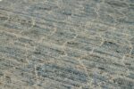 Details Soft Grey Blue Modern Moroccan Style Runner Rug 60323 by Nazmiyal