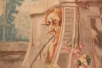 Face Of 18th Century Antique French Beauvais Tapestry 70734 by Nazmiyal NYC