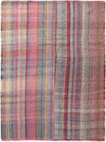 Geometric Vintage Persian Kilim Rug 60373 by Nazmiyal NYC