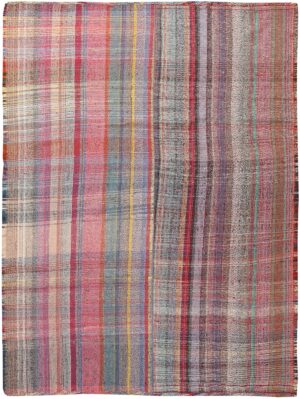 Geometric Vintage Persian Kilim Rug 60373 by Nazmiyal NYC
