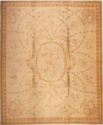 Large Floral Antique French Savonnerie Carpet #3204 by Nazmiyal Antique Rugs