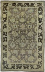 Large Green Modern Oushak Rug 60381 by Nazmiyal NYC