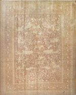 Large Shabby Chic Antique Amritsar Indian Hunting Rug #42296 by Nazmiyal Antique Rugs