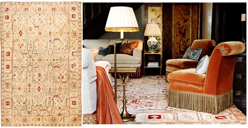London Design Firm Douglas Mackie Acquires Antique Agra Rug From Nazmiyal London Design Firm Douglas Mackie Acquires Antique Agra Rug by Nazmiyal Antique Rugs
