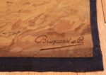 Signature Of Antique French Tapestry Dog Rug 2069 by Nazmiyal NYC
