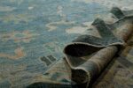 Pile Of Blue Modern Turkish Oushak Rug 60384 by Nazmiyal NYC