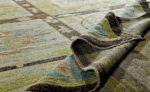 Pile Of Garden Design Modern Turkish Oushak Rug 60389 by Nazmiyal NYC