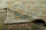 Pile Of Soft Green Modern Turkish Oushak Rug 60392 by Nazmiyal NYC