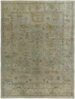 Soft Green Modern Turkish Oushak Rug 60385 by Nazmiyal NYC