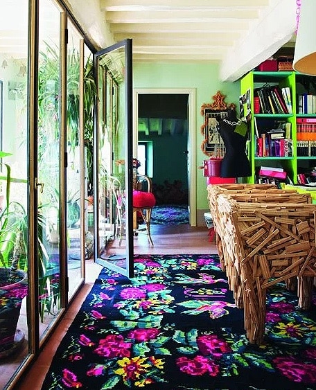 Stephan Hamel Bessarabian Rug As Seen In Vogue (Interior) by Nazmiyal Antique Rugs