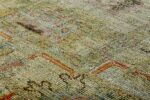 Texture Of Soft Green Modern Turkish Oushak Rug 60385 by Nazmiyal NYC