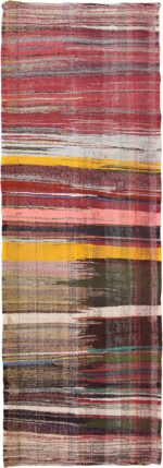 Vintage Persian Artistic Kilim Runner Rug 60360 by Nazmiyal NYC