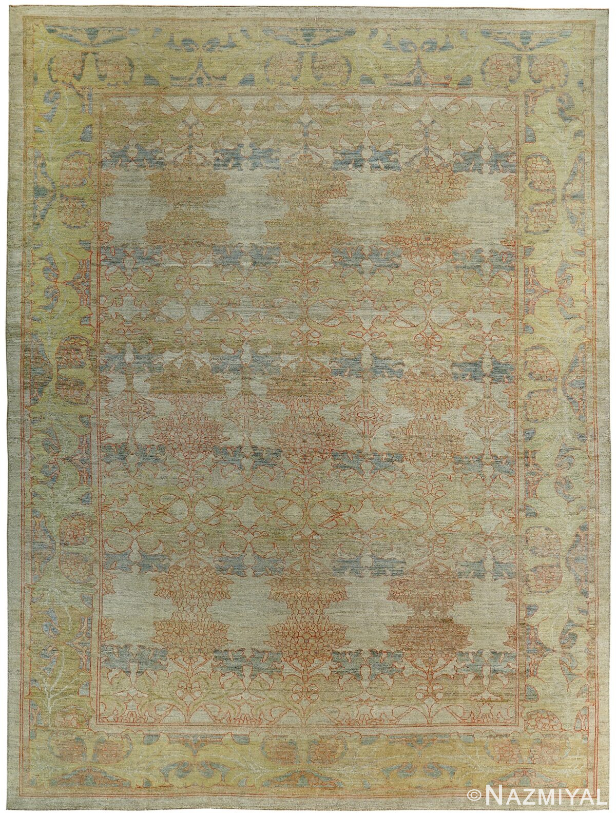 Arts and Crafts Decorative Modern Turkish Oushak Rug 60386 by Nazmiyal NYC