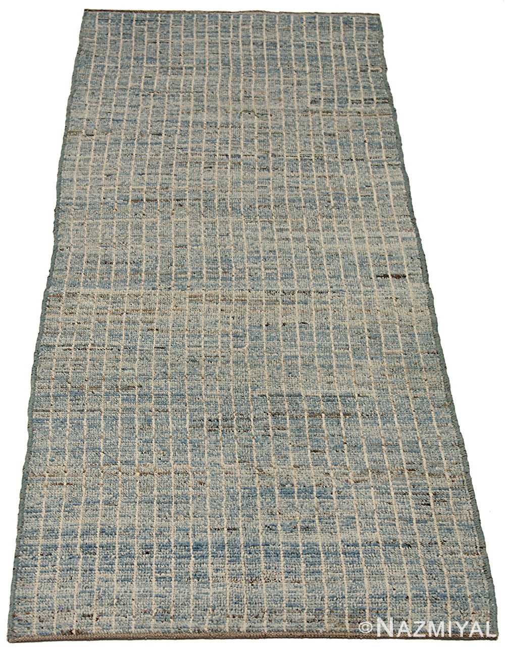 SULIS MOROCCAN IVORY BLUE GREY MODERN RUG RUNNER 80x300cm **FREE DELIVERY** M 