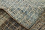 Weave Of Soft Ivory and Light Blue Modern Moroccan Style Runner Rug 60327 by Nazmiyal NYC