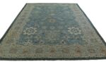 Whole View Of Blue Modern Turkish Oushak Rug 60384 by Nazmiyal NYC