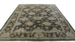 Whole View Of Brown Modern Turkish Oushak Rug 60382 by Nazmiyal NYC