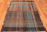 Whole View Of Brown Vintage Persian Kilim Rug 60365 by Nazmiyal NYC