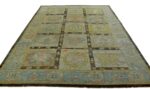 Whole View Of Garden Design Modern Turkish Oushak Rug 60389 by Nazmiyal NYC