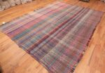 Whole View Of Geometric Vintage Persian Kilim Rug 60373 by Nazmiyal NYC