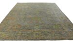 Whole View Of Green Earth Tone Modern Turkish Oushak Rug 60383 by Nazmiyal NYC