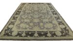 Whole View Of Large Green Modern Oushak Rug 60381 by Nazmiyal NYC