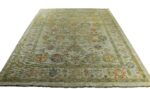 Whole View Of Soft Green Modern Turkish Oushak Rug 60392 by Nazmiyal NYC