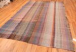 Whole View Of Striped Decorative Vintage Persian Kilim Rug 60368 by Nazmiyal NYC