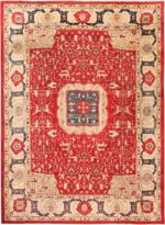 Antique Indian Agra Medallion Rug 70775 by Nazmiyal NYC