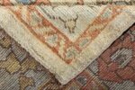 Back Of Ivory Background Modern Turkish Oushak Rug 60406 by Nazmiyal NYC