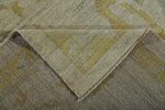 Back Of Large Modern Floral Tuskish Oushak Rug 60398 by Nazmiyal NYC