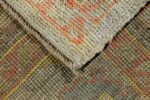 Back Of Small Size Contemporary Modern Turkish Oushak Rug 60415 by Nazmiyal NYC