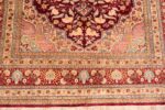 Border Of Antique Silk Persian Tabriz Rug 70767 by Nazmiyal NYC