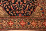 Border Of Floral Antique Persian Mishan Malayer Rug 70770 by Nazmiyal NYC
