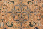 Center Of 18th Century Antique Portuguese Needlepoint Arraiolos Rug 70644 by Nazmiyal NYC