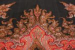Close Up Square Antique Indian Shawl 46117 by Nazmiyal NYC