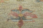 Close Up Tribal Design Modern Turkish Oushak Rug 60395 by Nazmiyal NYC