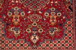 Close Up Vase Design Small Vintage Persian Silk Qum Rug 70783 by Nazmiyal NYC